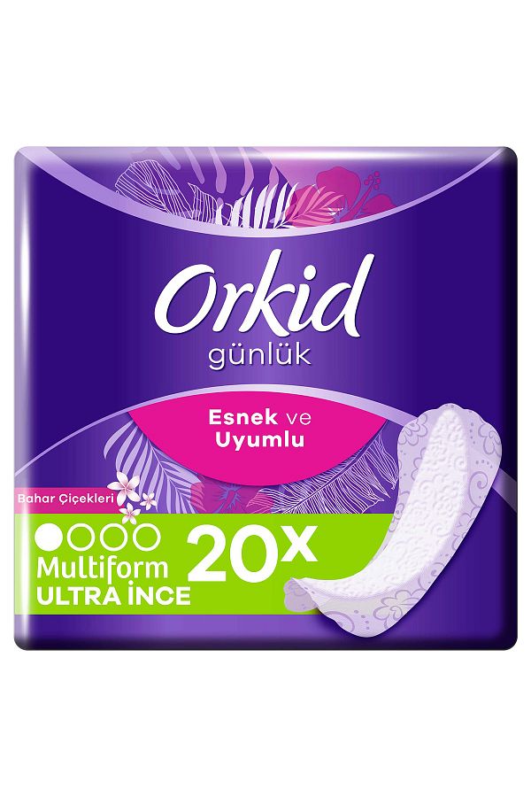 Bahar Çiçekleri Tekli Paket Yaprak Günlük Hijyenik Ped