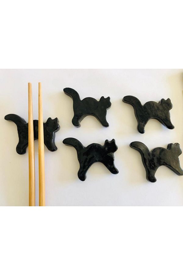 Chopstick Ve Kedi Motifli Dayanak Hd321