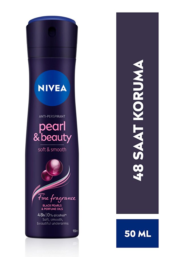 Kadın Sprey Deodorant Pearl&Beauty Fine Fragrance 48 Saat Anti-Perspirant Koruma 150 ml Kalıcı Koku
