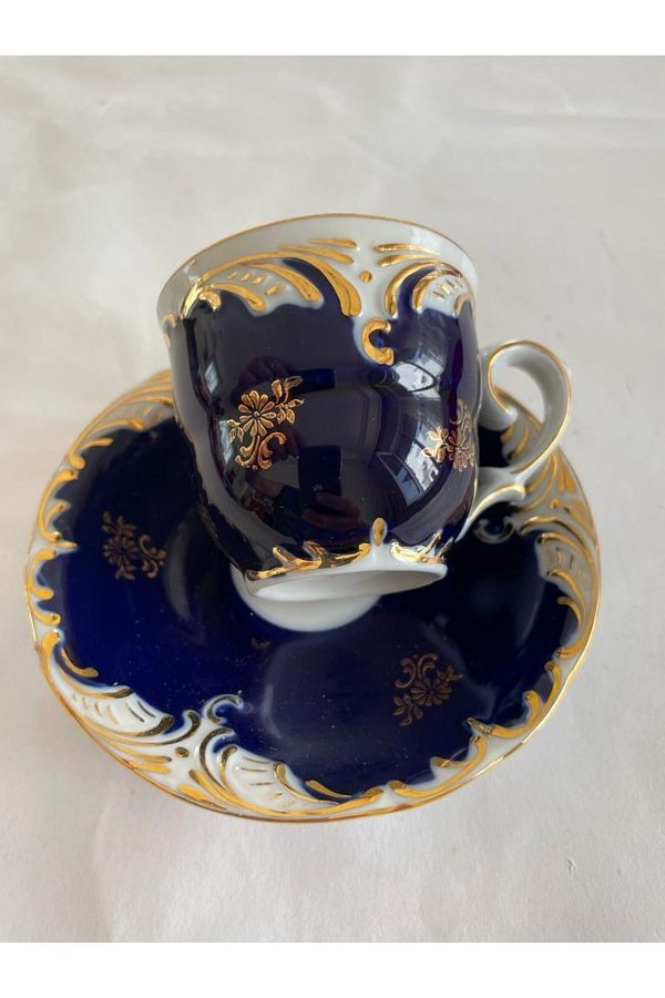 Damgalı 75ml Hollohaza Macar Porseleni Kahve Fincanı Sr1155