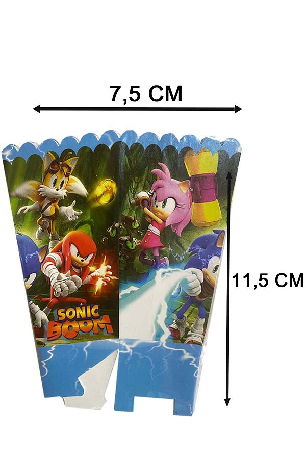 8 Kişilik Sonic Boom Doğum Parti Seti Süper Sonik Konsept_4