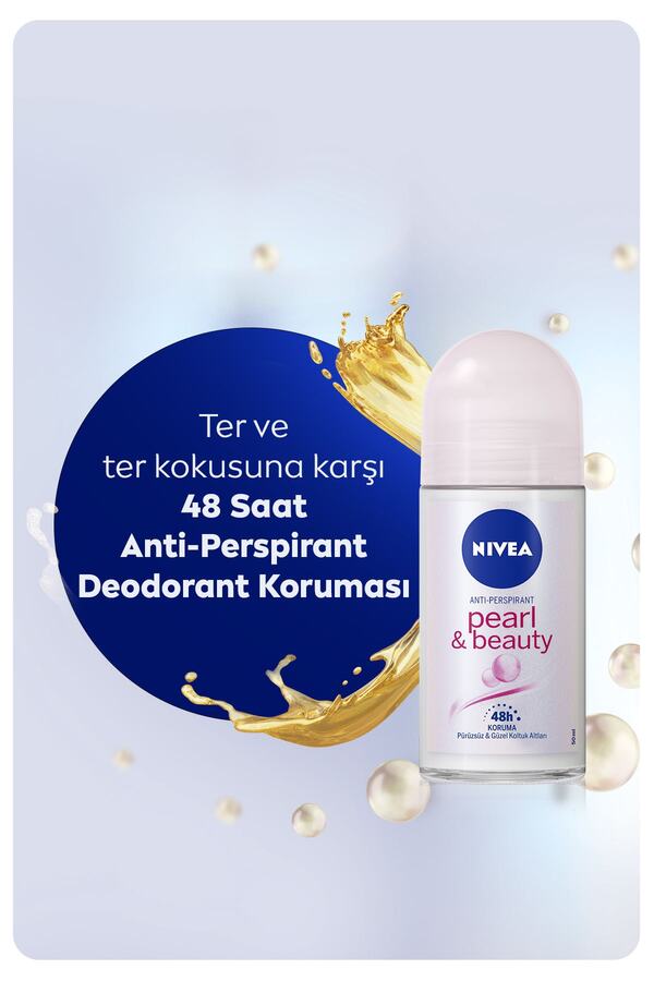 Kadın Roll On Deodorant Pearl & Beauty 50ml,48 Saat Anti-perspirant Koruma_2