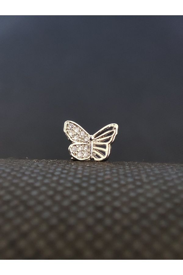 Cerrahi Çelik Zirkon Taşlı Alerji Yapmaz Kıkırdak Ve Tragus Için Uygundur. Araz Piercing