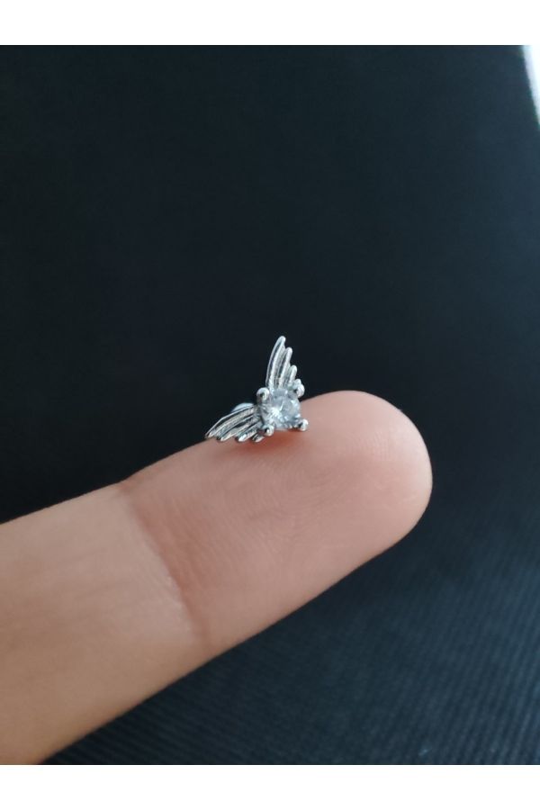 Cerrahi Çelik Zirkon Taşlı Alerji Yapmaz Kıkırdak Ve Tragus Için Uygundur._1