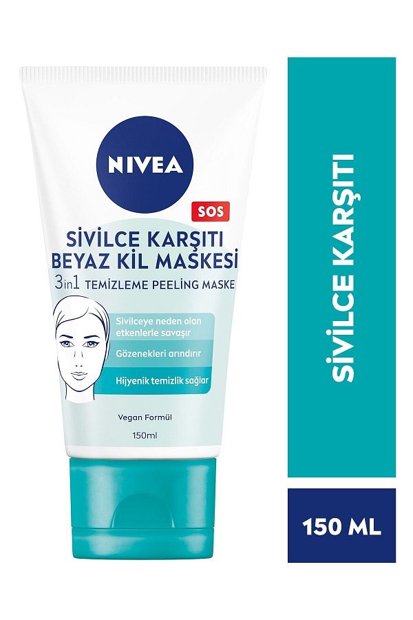 Sivilce Karşıtı Beyaz Kil Maskesi 150 ml