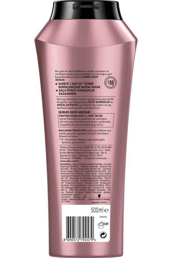 Serum Deep Repair Onarıcı Şampuan - Protein Kompleksi Ve Hint Inciri Ile 500 ml_2