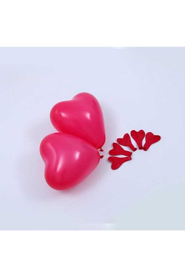 Sevgililer Günü 5 Adet Kalp Balon Latex Kırmızı