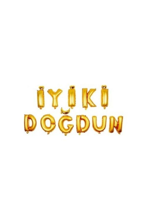 Iyi Ki Doğdun Altın Harf Folyo Balon Set 35 Cm Cakes&Party
