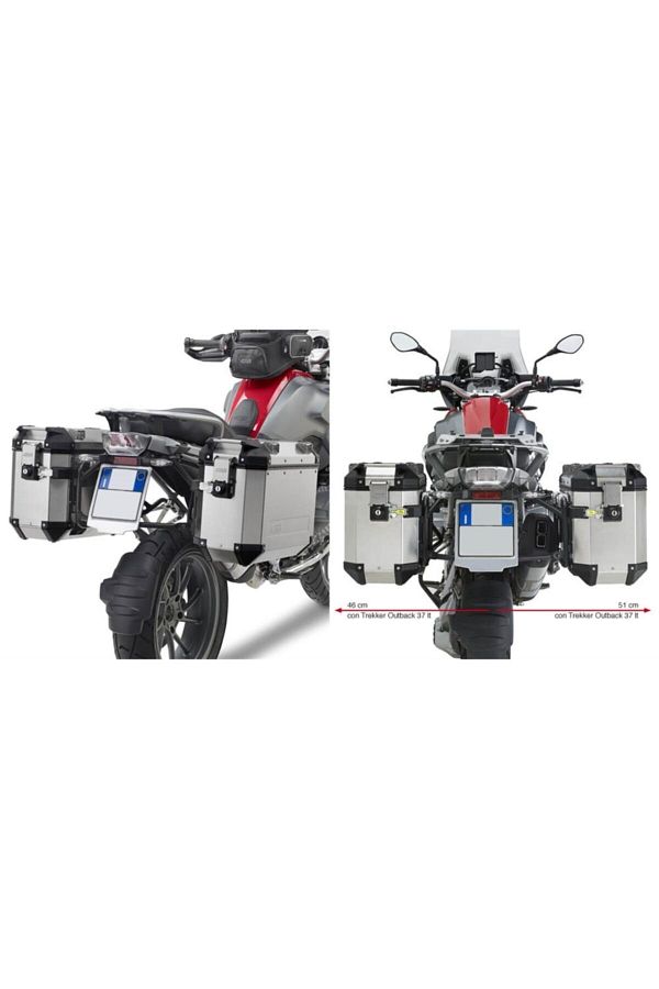 Gıvı Pl5108cam Bmw R 1200 Gs-adventure (13-18)-r1250 Gs (19-23)-adventure (19-23) Yan Çanta Taşıyıcı