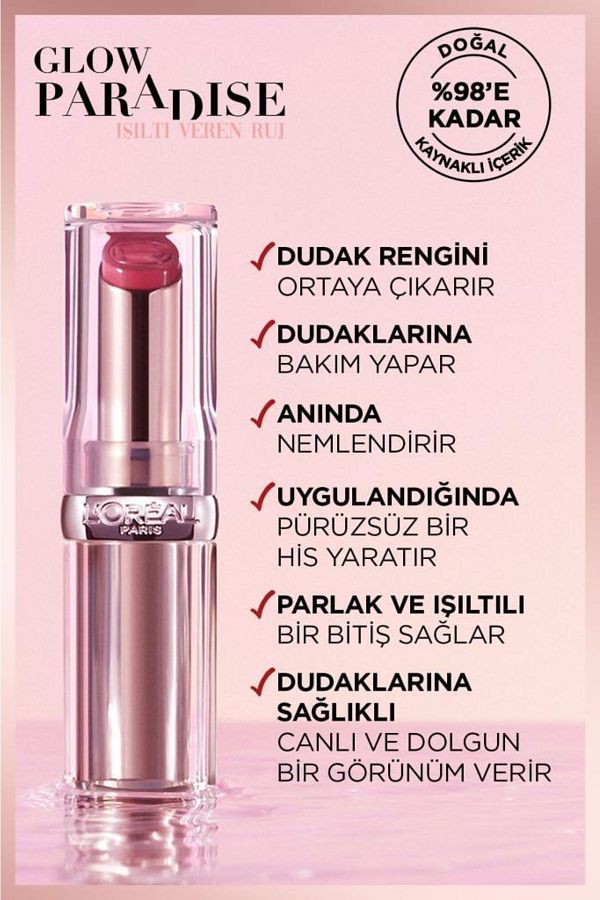 Glow Paradise Balm-in-lipstick - Işıltı Veren Ruj 191 Nude Heaven_3