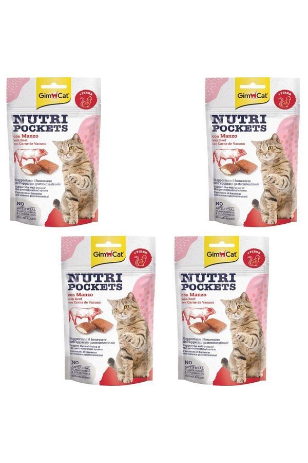 Nutripockets Kedi Ödülü Biftekli Malt 60 Gr X 4 Adet