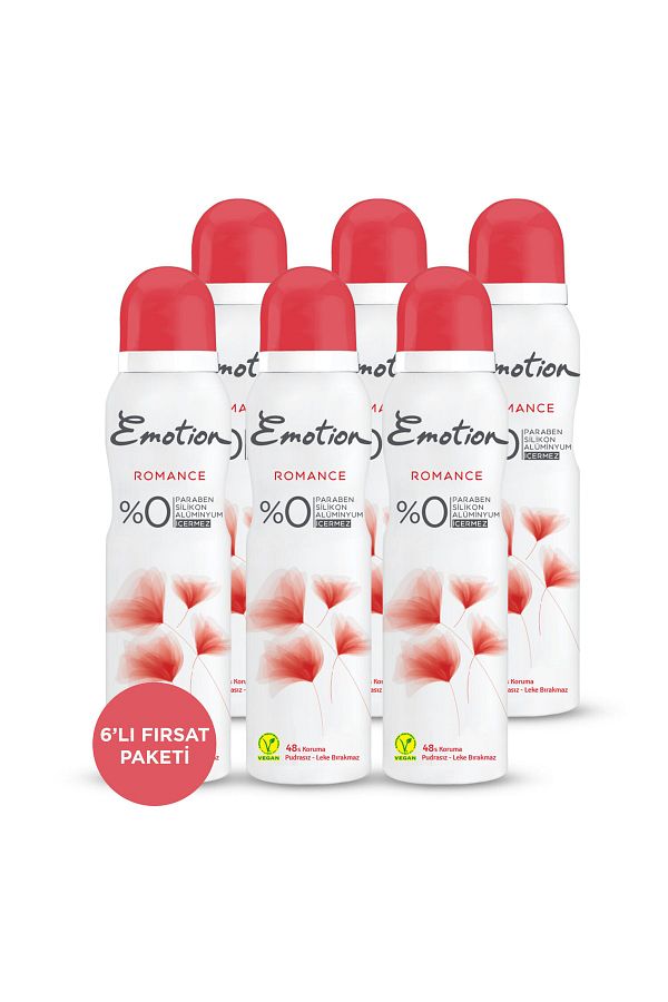 Romance Kadın Deodorant 6x150ml