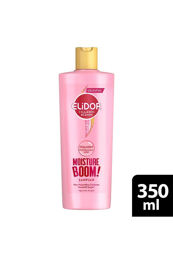 Collagen Blends Sülfatsız Saç Bakım Şampuanı Moisture Boom Yoğun Nem Terapisi 350 ml