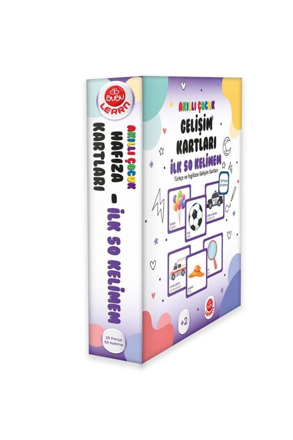 Bu-bu Çocuk Gelişim Kartları Ilk 50 Kelimem Sönmez Kitap Kırtasiye