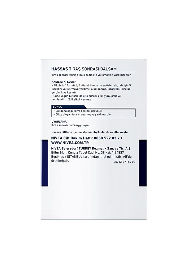 Men Hassas Tıraş Sonrası Balsam 100ml, Hassas Ciltler,alkolsüz Formül, Hızlı Emilir_2