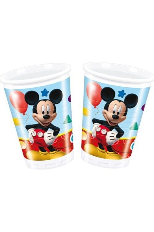 Balon Evi Orijinal Lisanslı Mickey Mouse 8'li Plastik Bardak