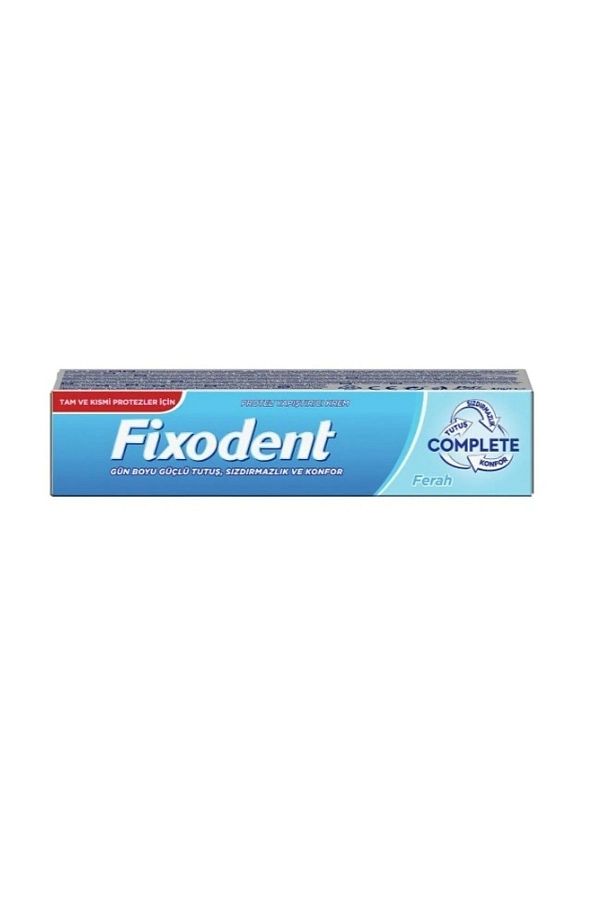 Complete Diş Protez Yapıştırıcı Krem Ferah 47g Facedermo