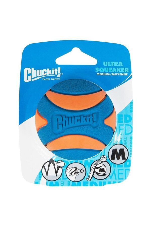 Utra Squeaker Sesli Köpek Oyun Topu Medium 6,5 Cm