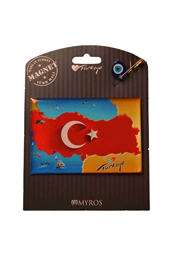 Türkiye Temalı Kartonetli Magnet 3 Nolu Tasarım Myros