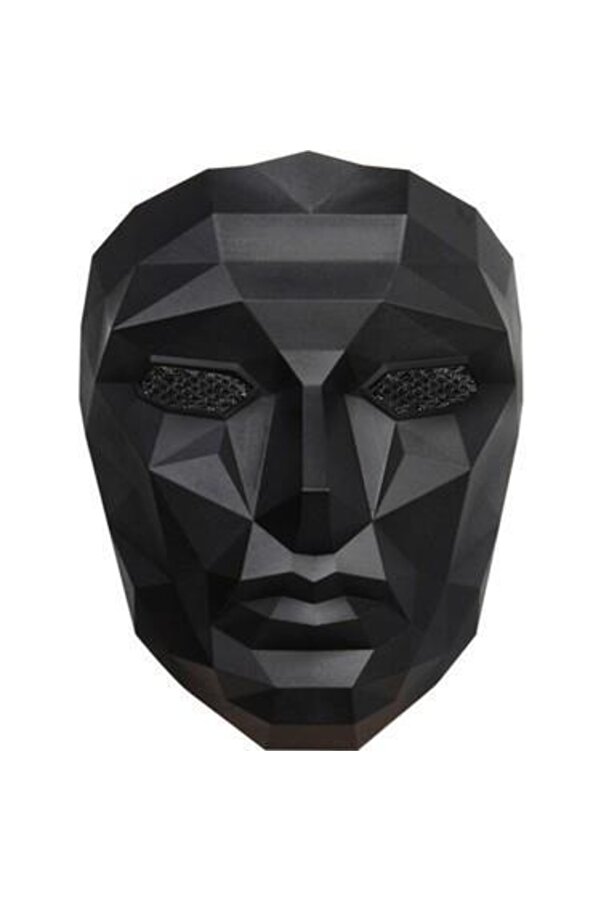 Siyah Maske Yönetici Maskesi Kalamar Oyunu Maske  Maske HappyLand