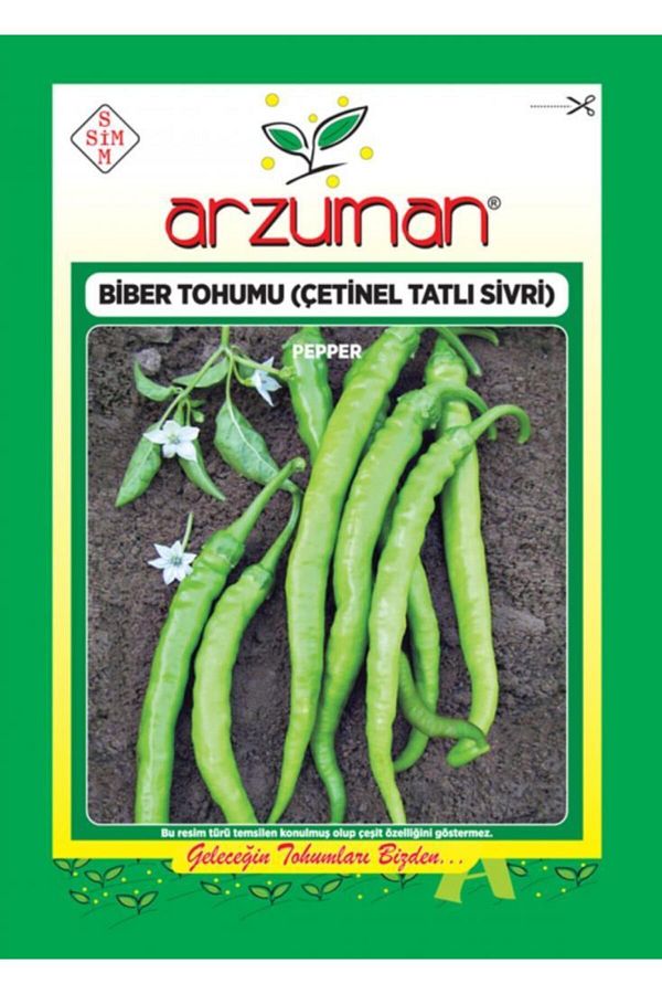 Arzuman Çetinel Tatlı Sivri Biber Tohumu 10 Gr