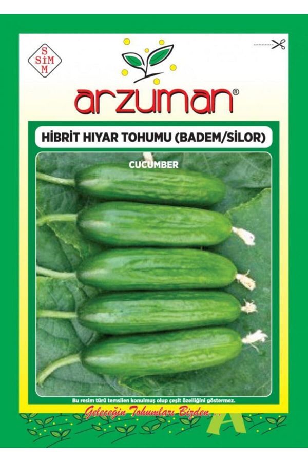 Arzuman Silor Badem F1 Sırık Salatalık Hıyar Tohumu 10 Tohum
