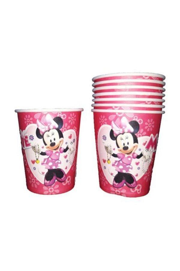 Minnie Mouse Karton Bardak 8’li