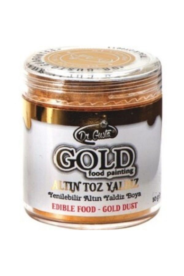 Dr Gusto Yenilebilir Metalik Toz Altın Yaldızlı Gold Boya 10 gr Cakes&Party