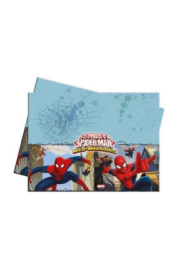 Spiderman Savaşçı Plastik Masa Örtüsü 120x180cm
