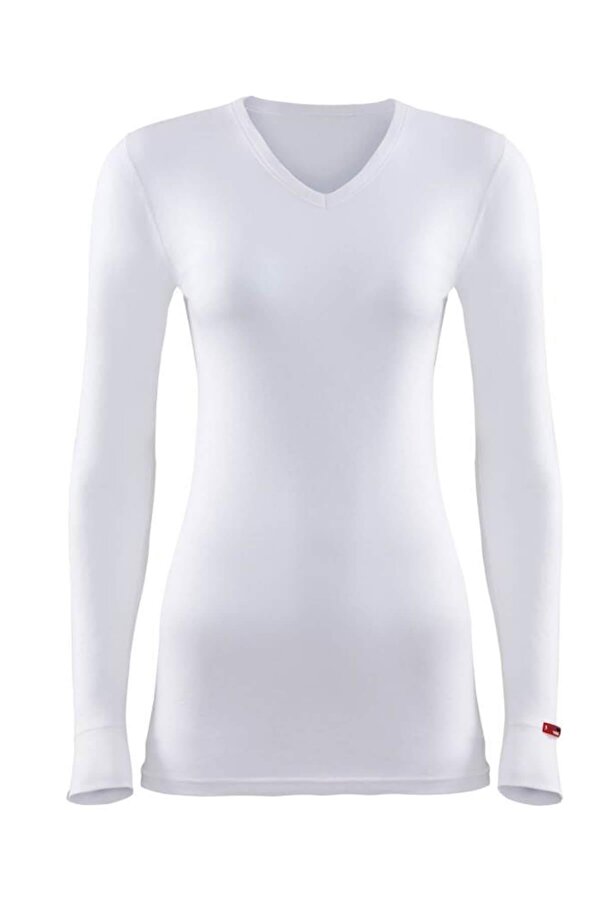 Kadın Kar Beyaz 2. Seviye Termal T-shirt 1257 Arslan Çorap Çamaşır