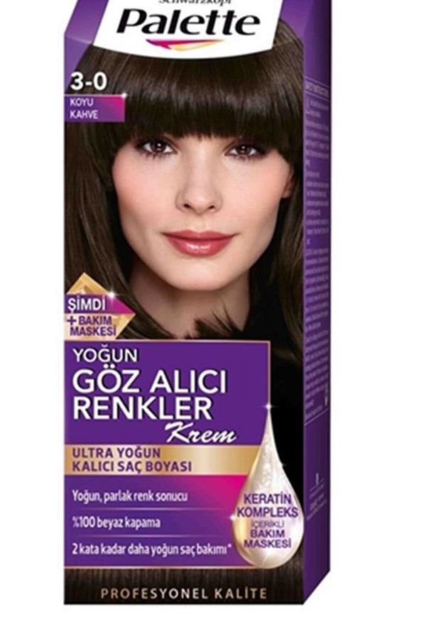 Yoğun Göz Alıcı Renkler Saç Boyası 3.0 Koyu Kahve
