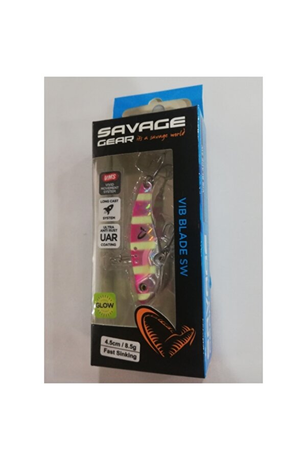 Savage Gear 3d Vıb Blade 4,5 cm 8,5gr Suni Yem - Pink Zebra Glow Hobimexpress