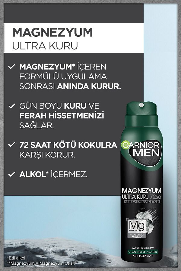 Men Magnezyum Ultra Kuru Sprey Deodorant_2