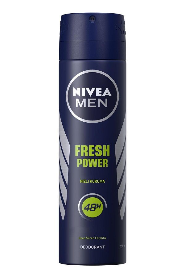 Men Erkek Sprey Deodorant Fresh Power 150ml,Ter ve Ter Kokusuna Karşı 48 Saat Deodorant Koruması_1