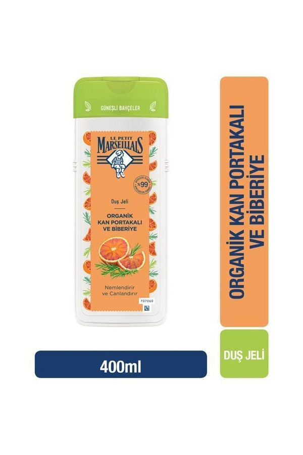 Organik Kan Portakalı Ve Biberiye Duş Jeli 400 ml