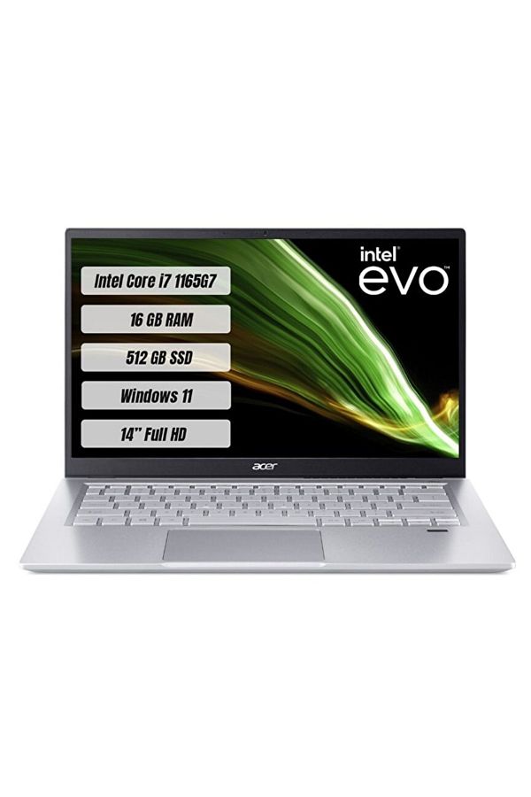 ACER Swift 3 SF314-511 EVO Intel Core i7-1165G7 16GB 512GB SSD 14'' W11 FHD Laptop (Acer Türkiye Garanti)