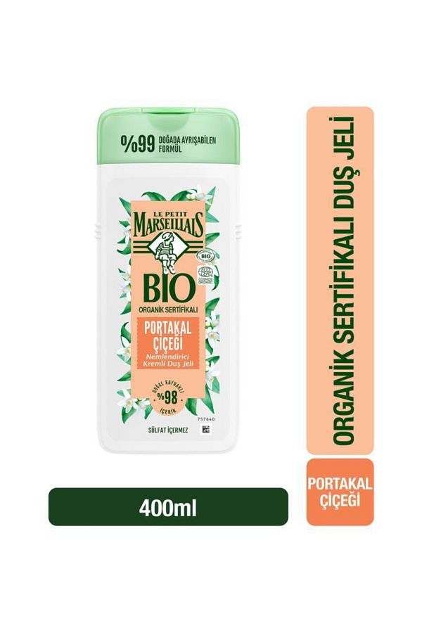 Bıo Organik Sertifikalı Portakal Çiçeği Duş Jeli 400 ml