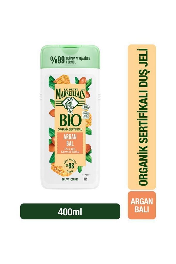 Bıo Organik Sertifikalı Argan Balı Duş Jeli 400 ml