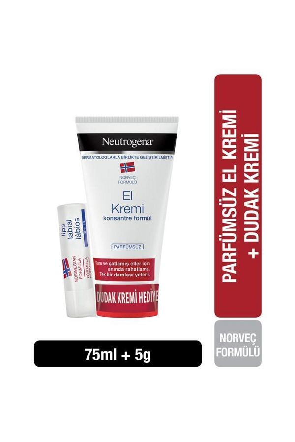 Parfümsüz El Kremi 75 ml Dudak Kremi Hediye