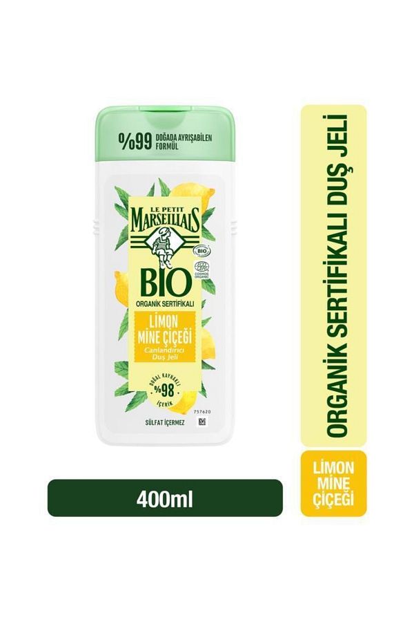 Bıo Organik Sertifikalı Limon Mine Çiçeği Duş Jeli 400 ml