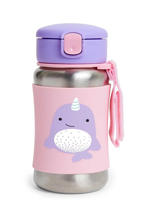 Skiphop Pipetli Paslanmaz Çelik Suluk Narwhal Moona Kids