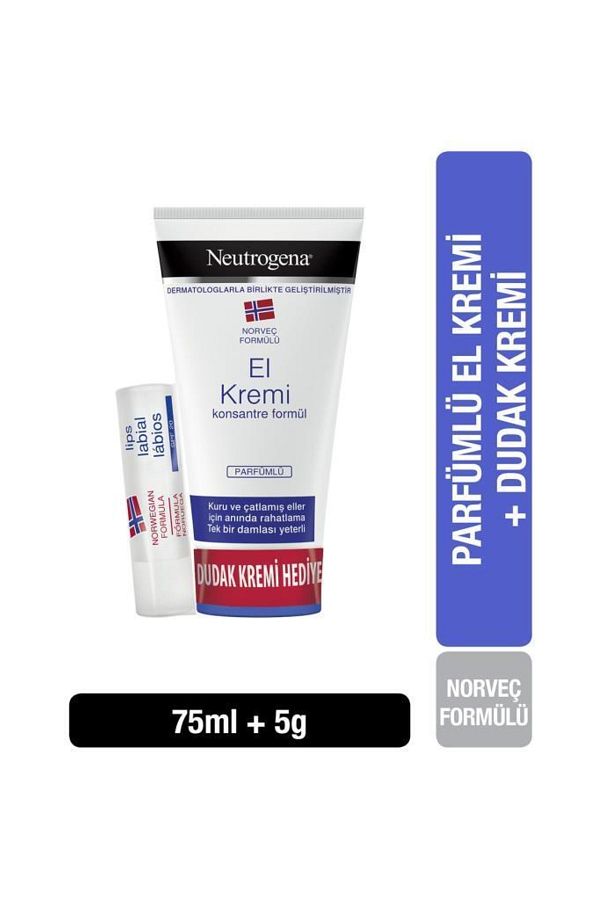 Parfümlü El Kremi 75 ml Dudak Kremi Hediye