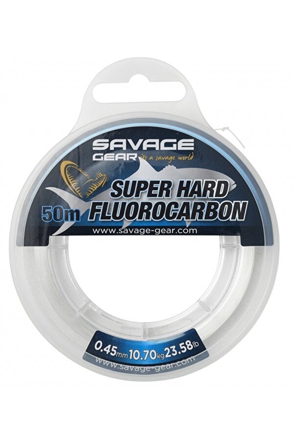Super Hard Fluorocarbon 50 M 0.45 Mm 10.70 Kg 23.58 Lb Clear Çağlayan Balık