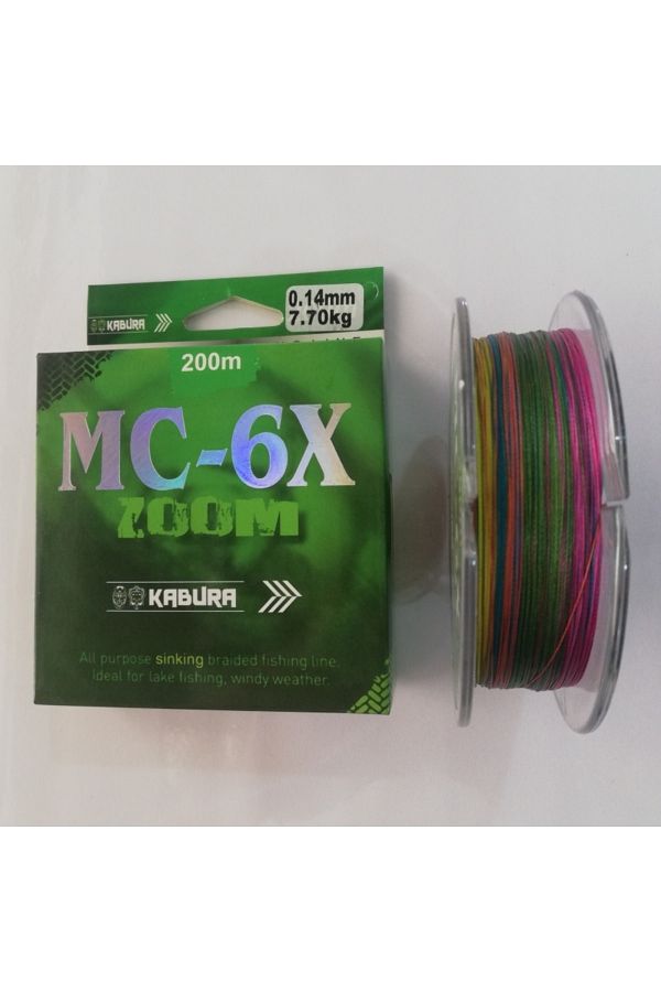 Mc-6x Multi Colour 200mt Ip Misina 0,14 Mm
