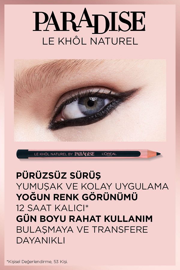 Kahverengi Göz Kalemi - L'oréal Paris Paradise Le Khol Göz Kalemi 102 Pure Espresso_4