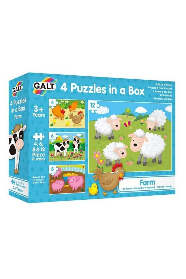 4 Puzzles In A Box Farm Puzzle