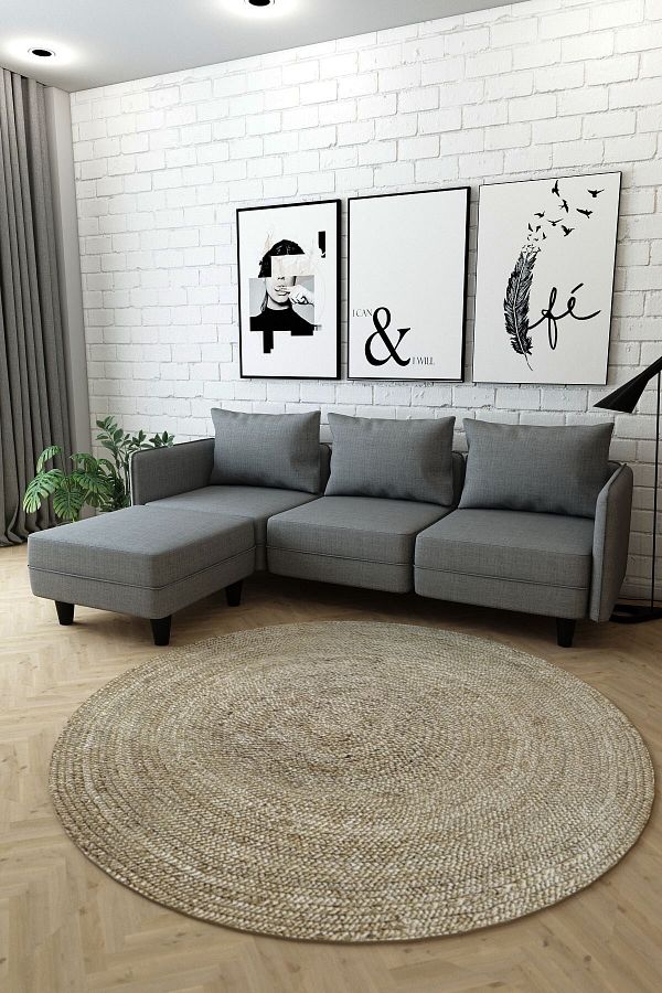 Miro Gri Renk Köşe Koltuk Cpt8504-146 Woodesk