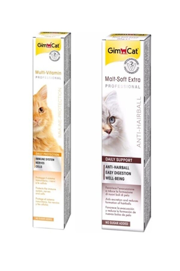 Gimcat Vitamin Set Multivitamin 100 gr   Malt Soft 20 gr