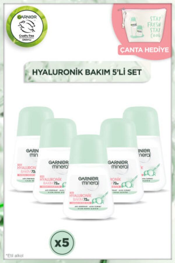 Mineral Hyaluronik Bakım Roll-on Deodorant 5'li Set