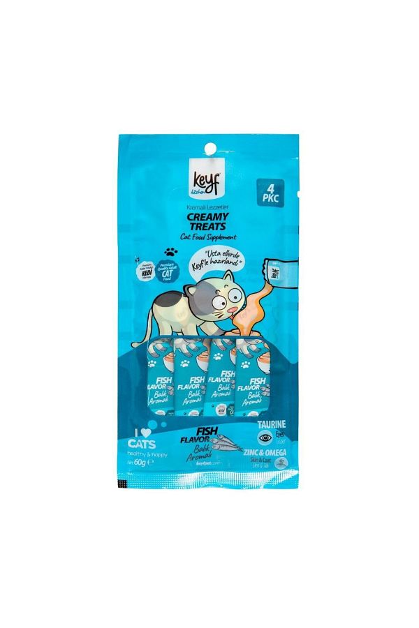 Creamy Treats Balık Aromalı 4 Adet* 15 Gr (1 Paket)